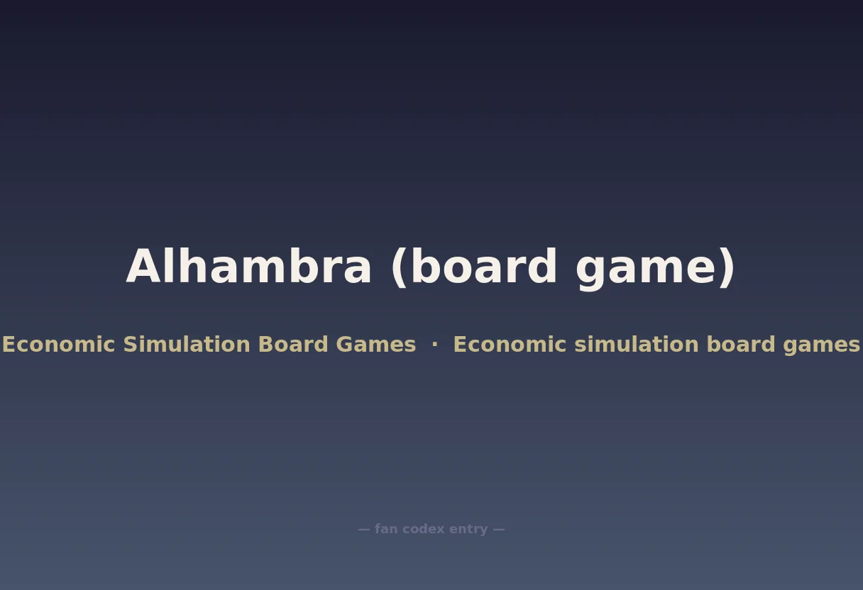 Alhambra (board game)