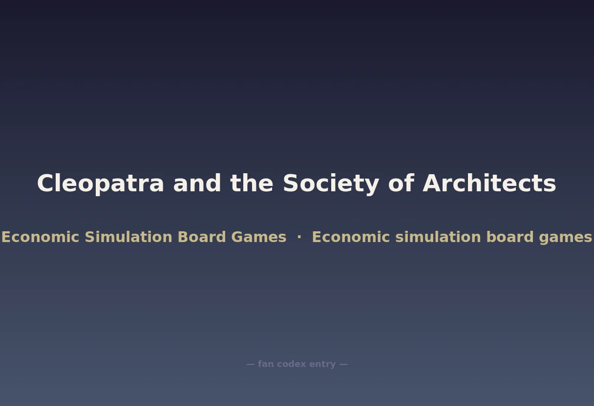 Cleopatra and the Society of Architects