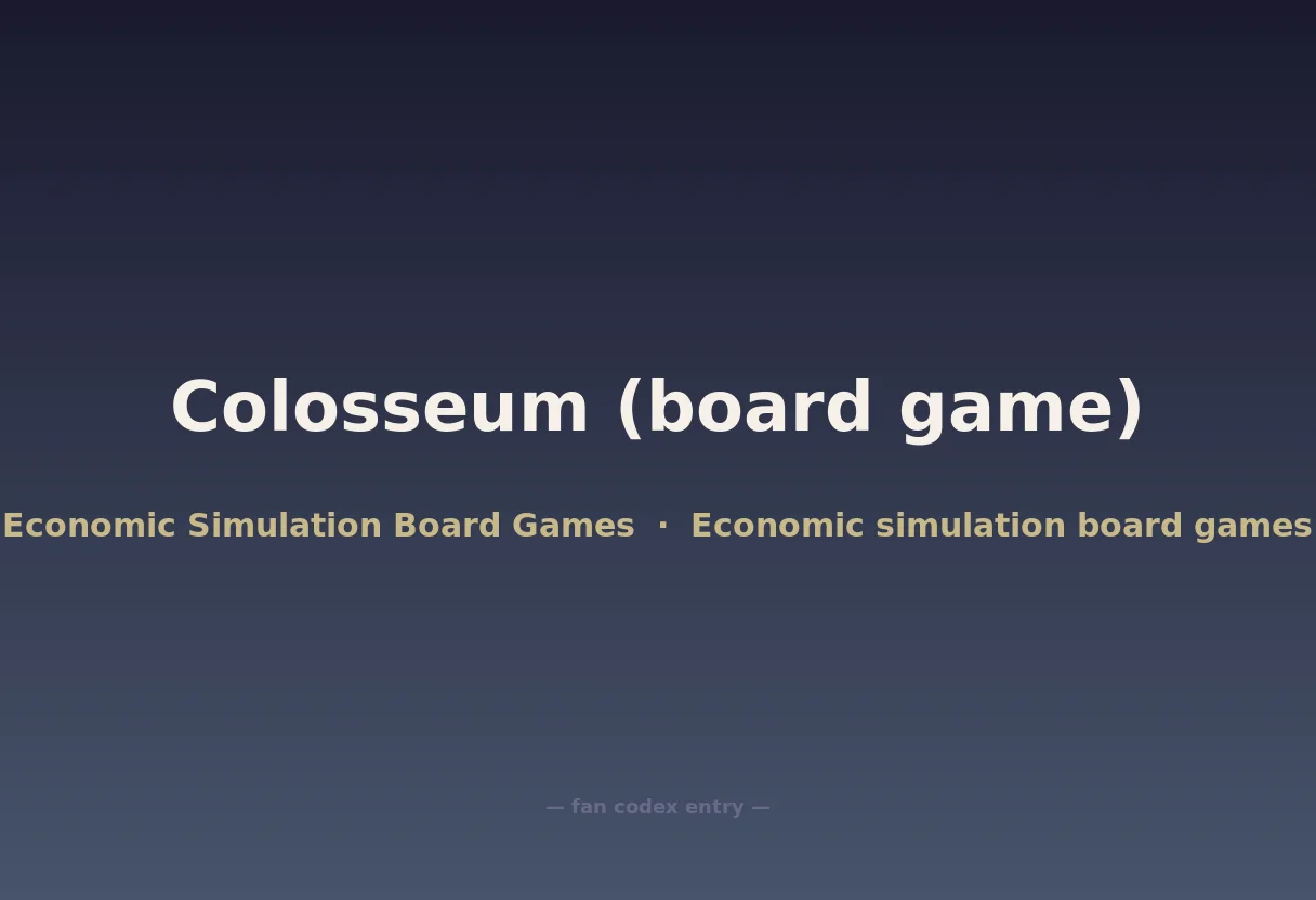 Colosseum (board game)