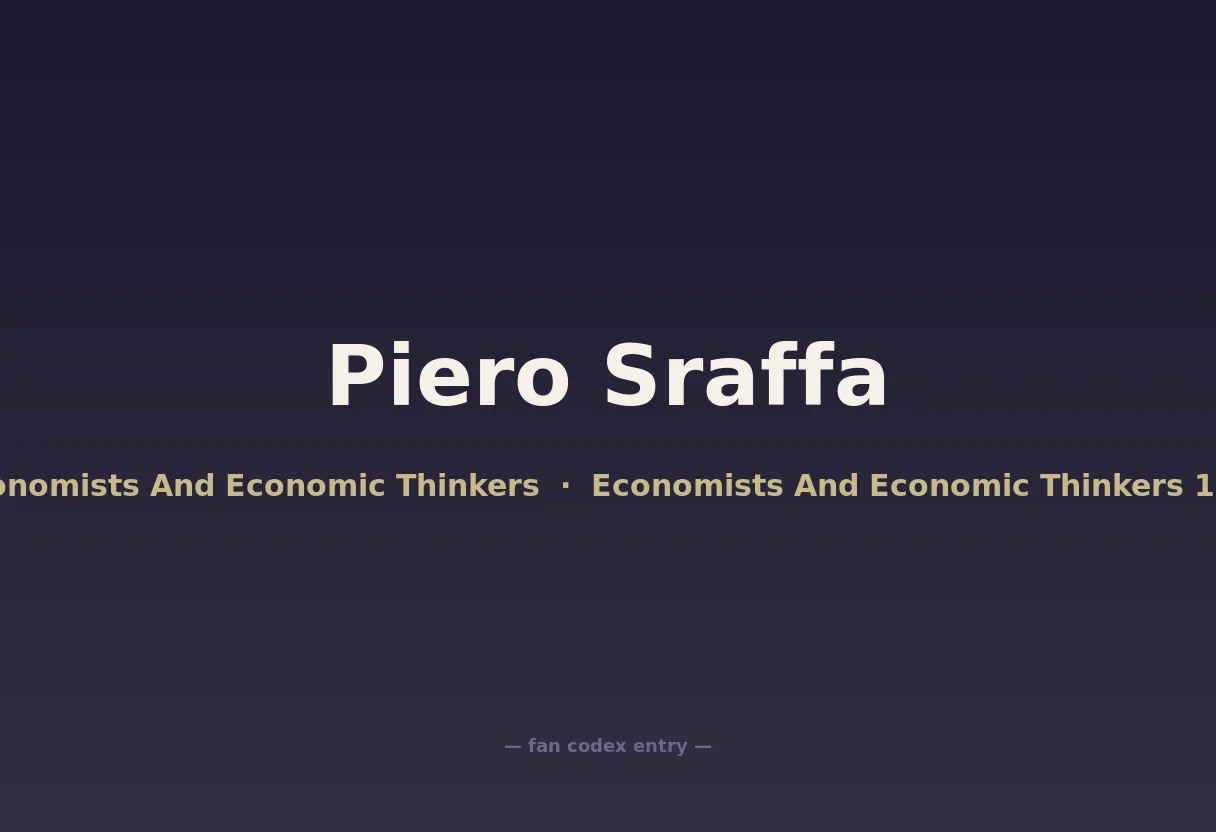 Piero Sraffa