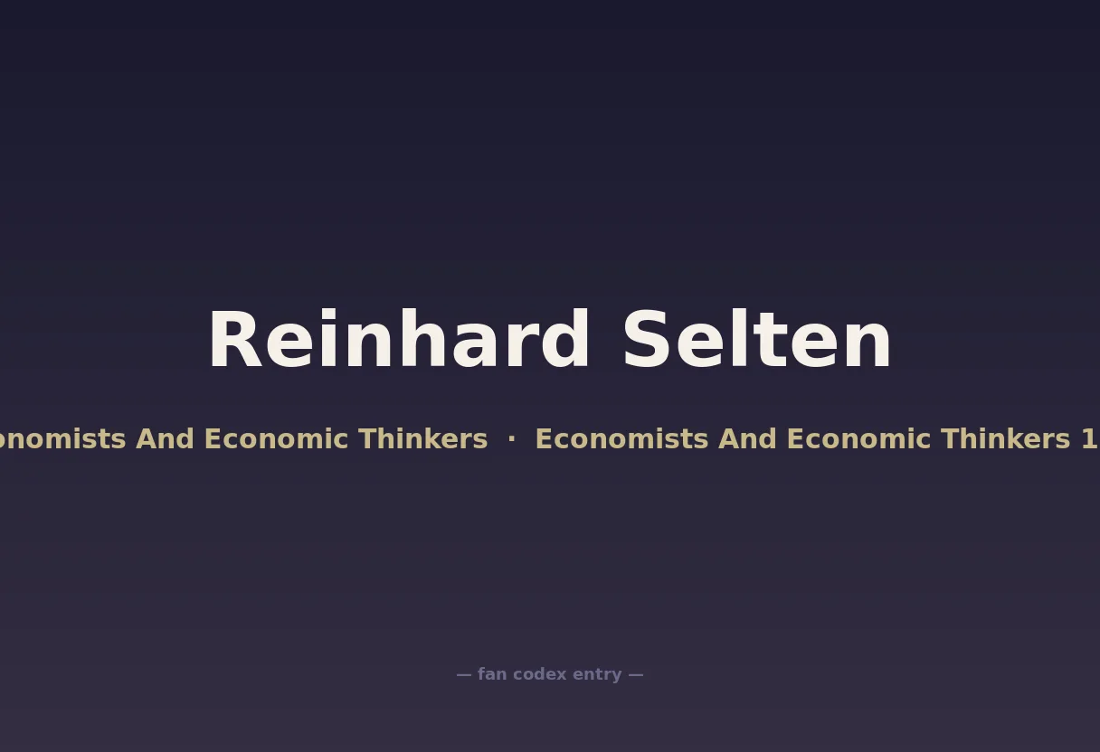 Reinhard Selten