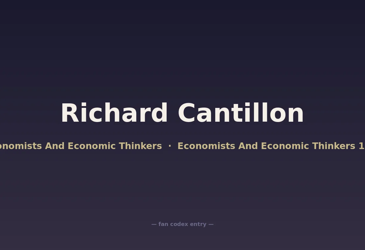 Richard Cantillon