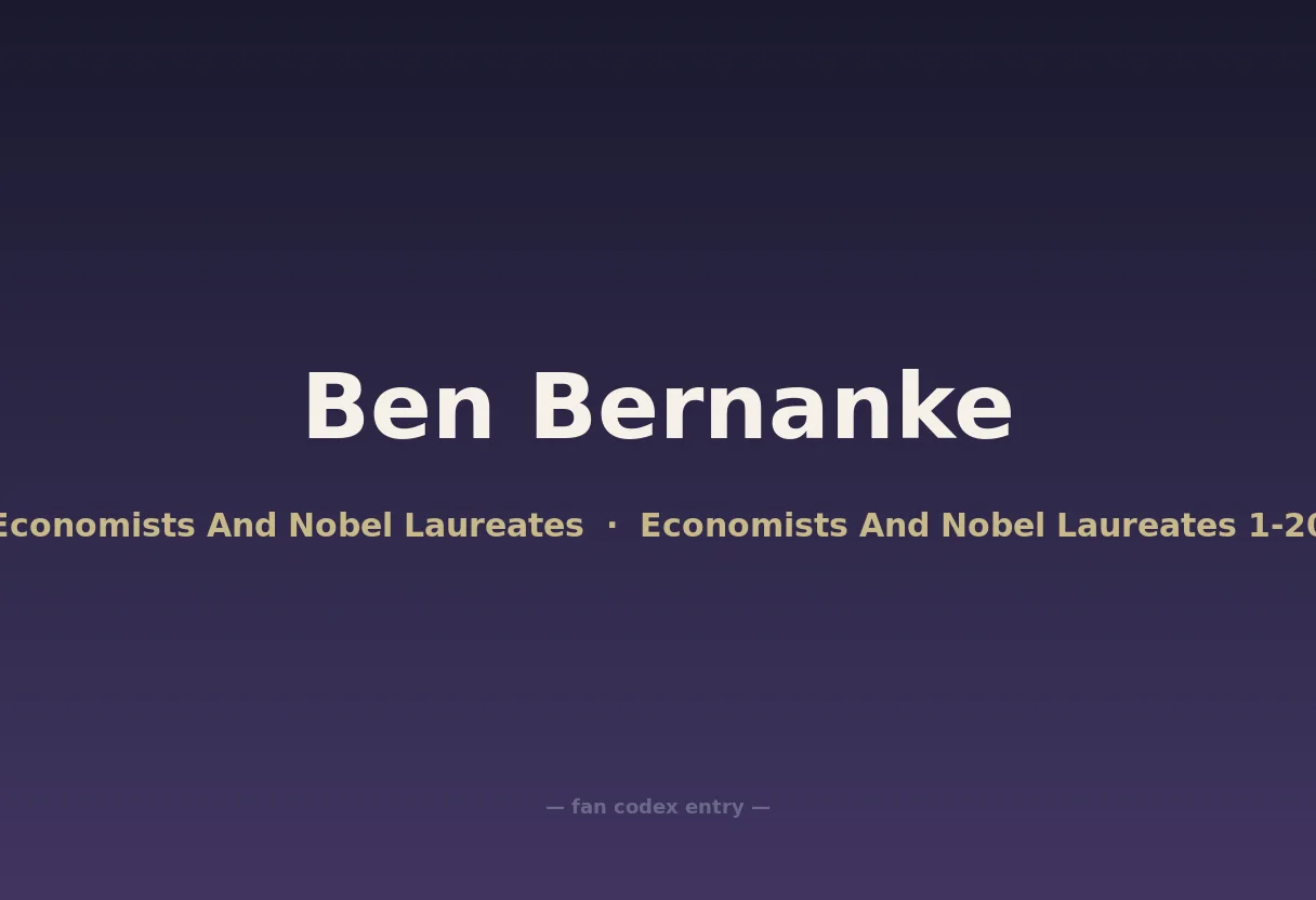Ben Bernanke