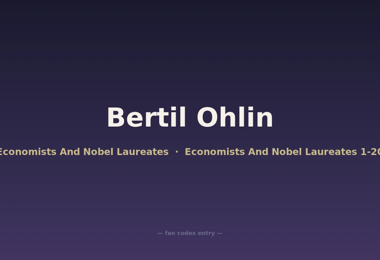 Bertil Ohlin