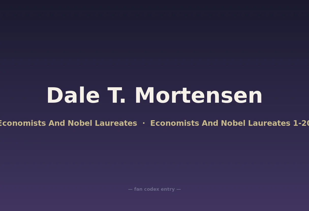 Dale T. Mortensen
