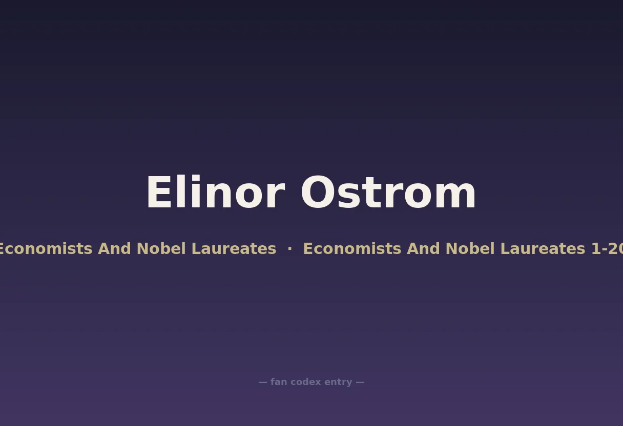 Elinor Ostrom