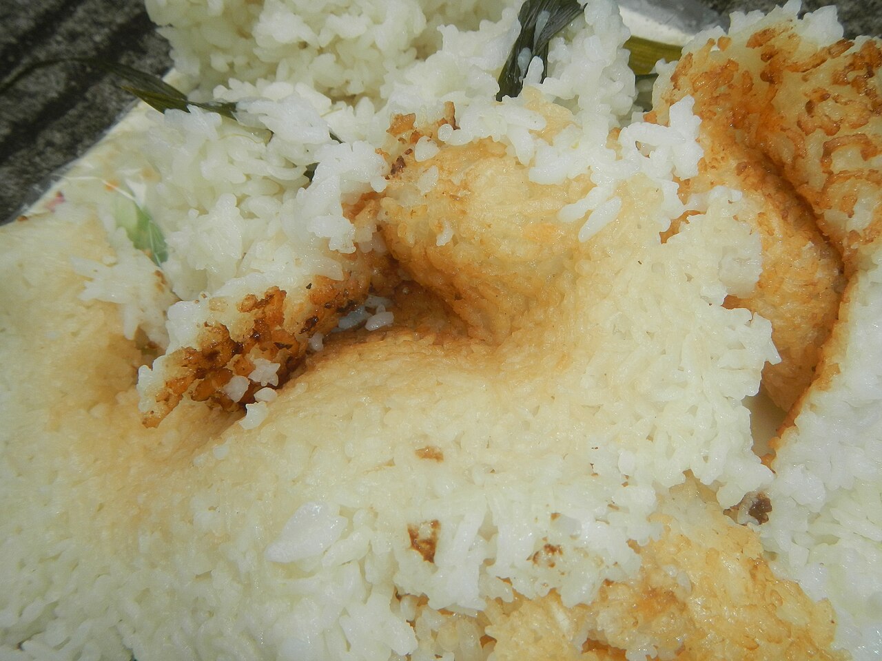 Scorched rice