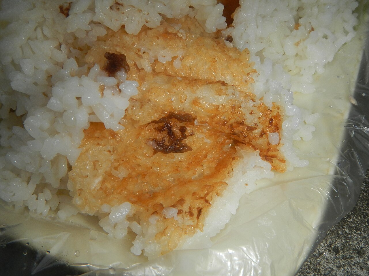 Scorched rice