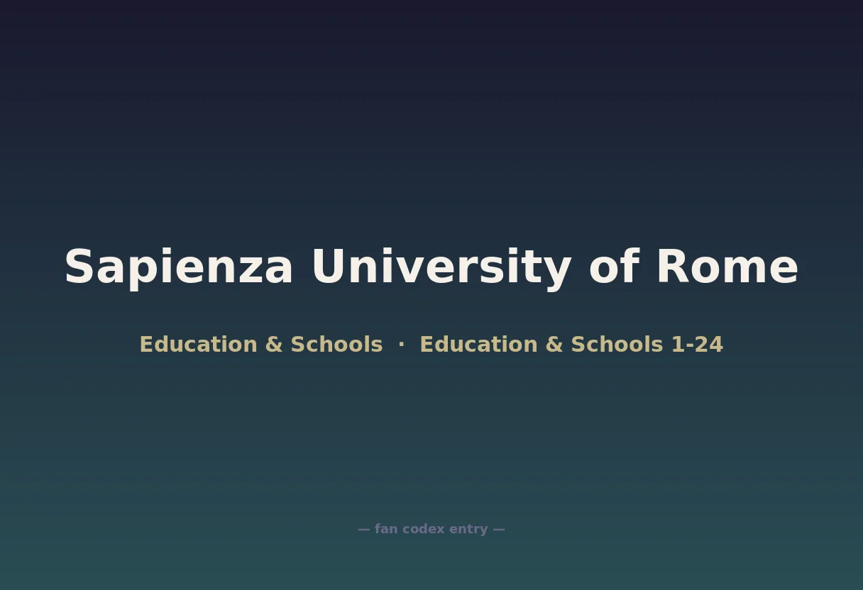 Sapienza University of Rome
