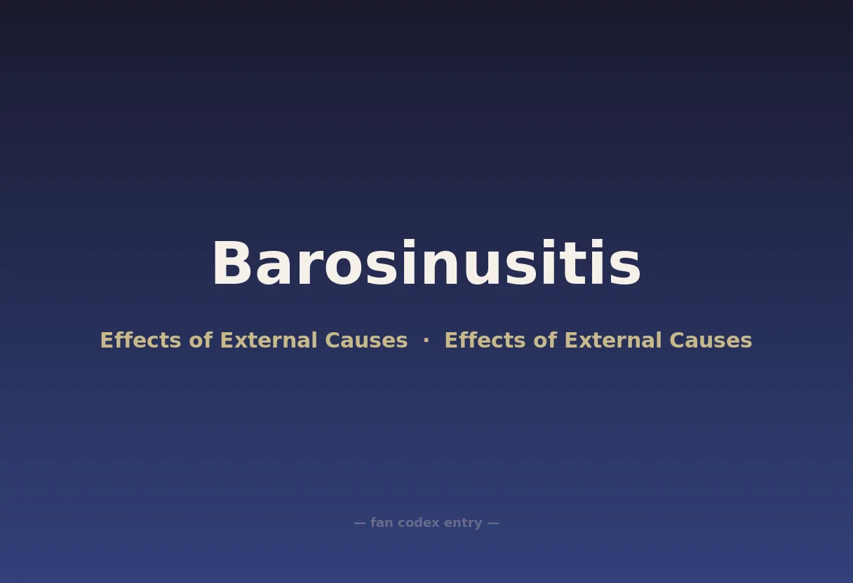 Barosinusitis