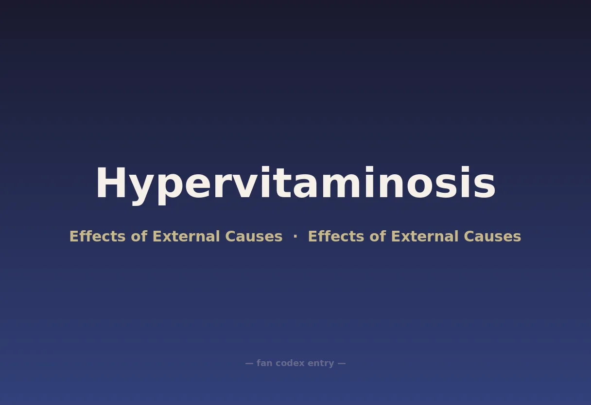 Hypervitaminosis