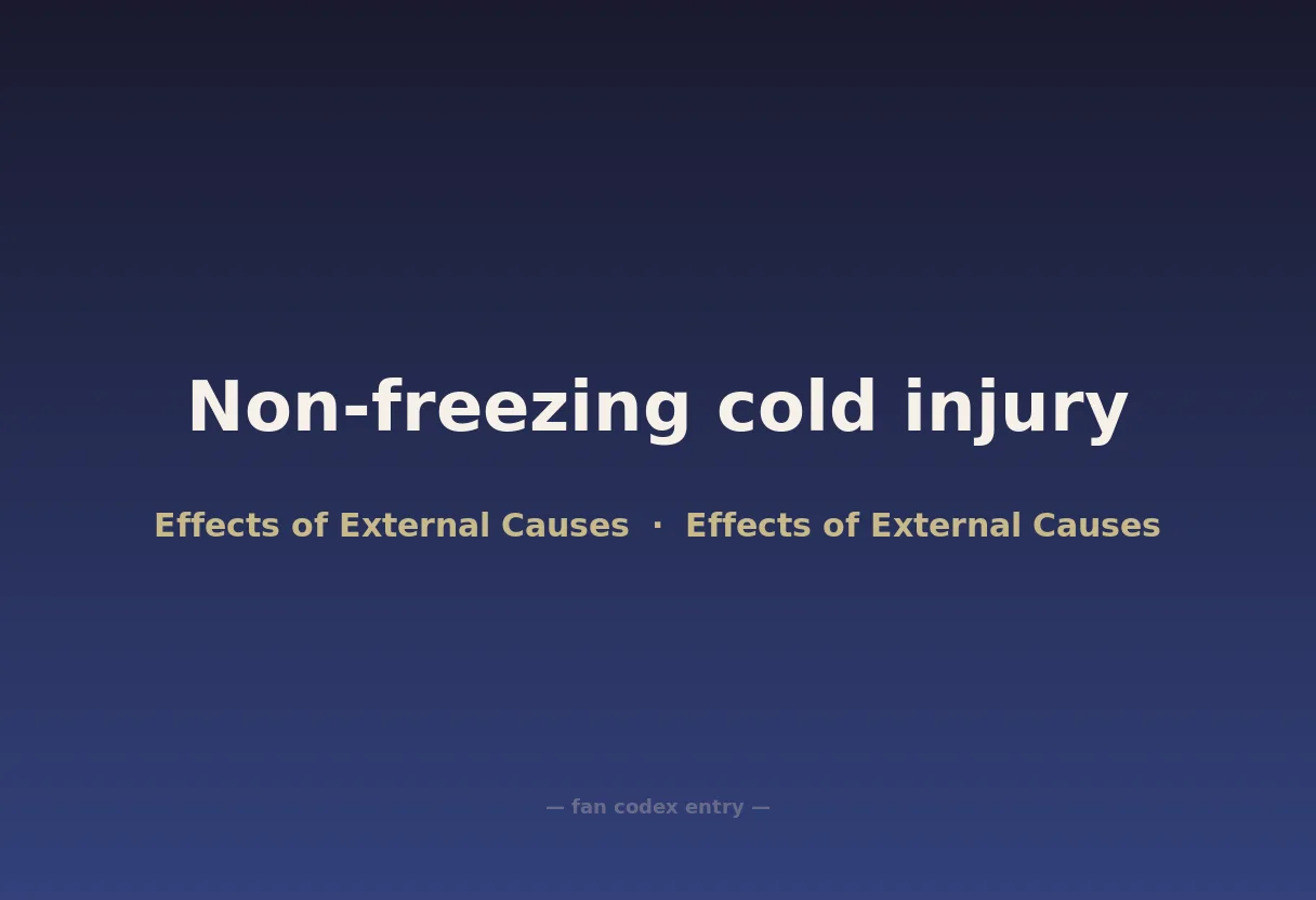 Non-freezing cold injury