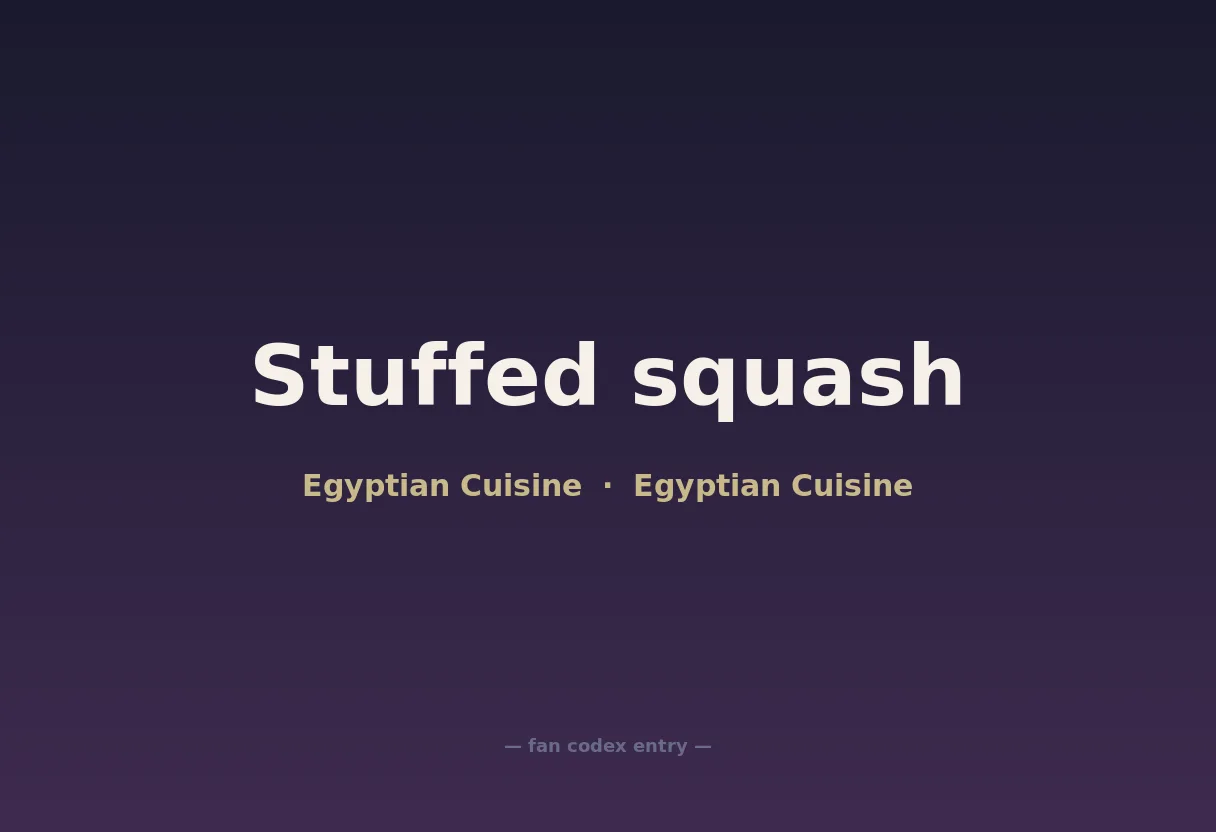 Stuffed squash