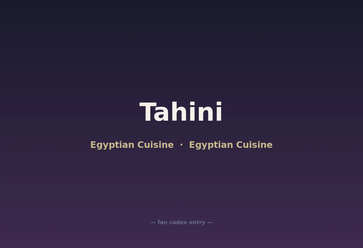 Tahini