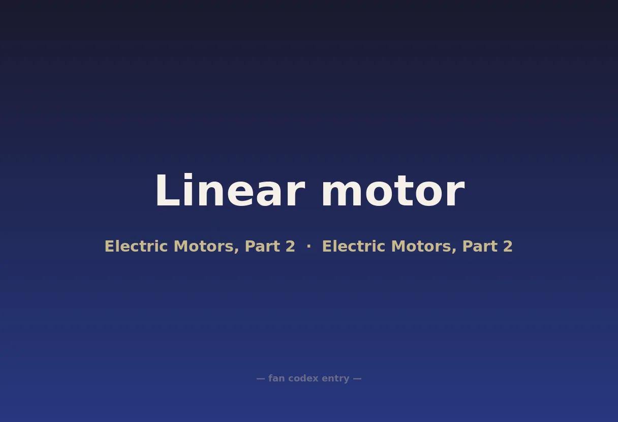 Linear motor