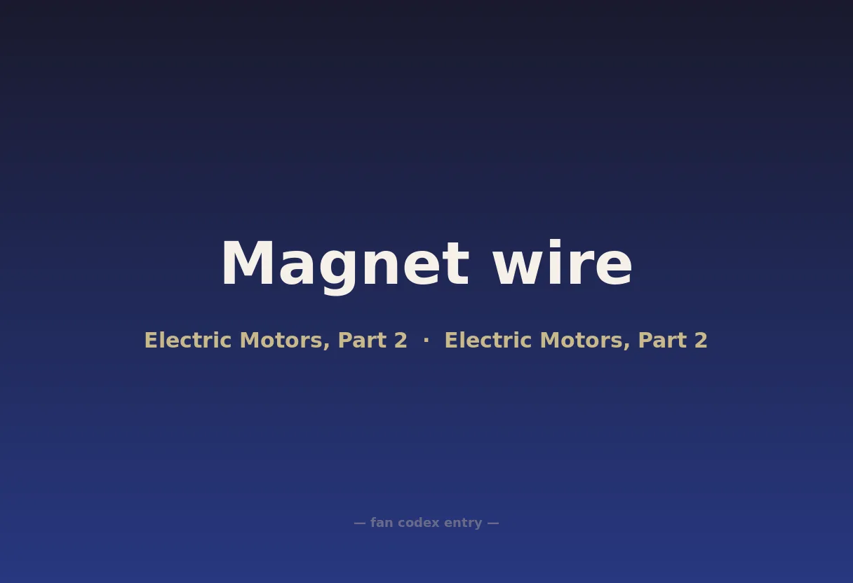 Magnet wire