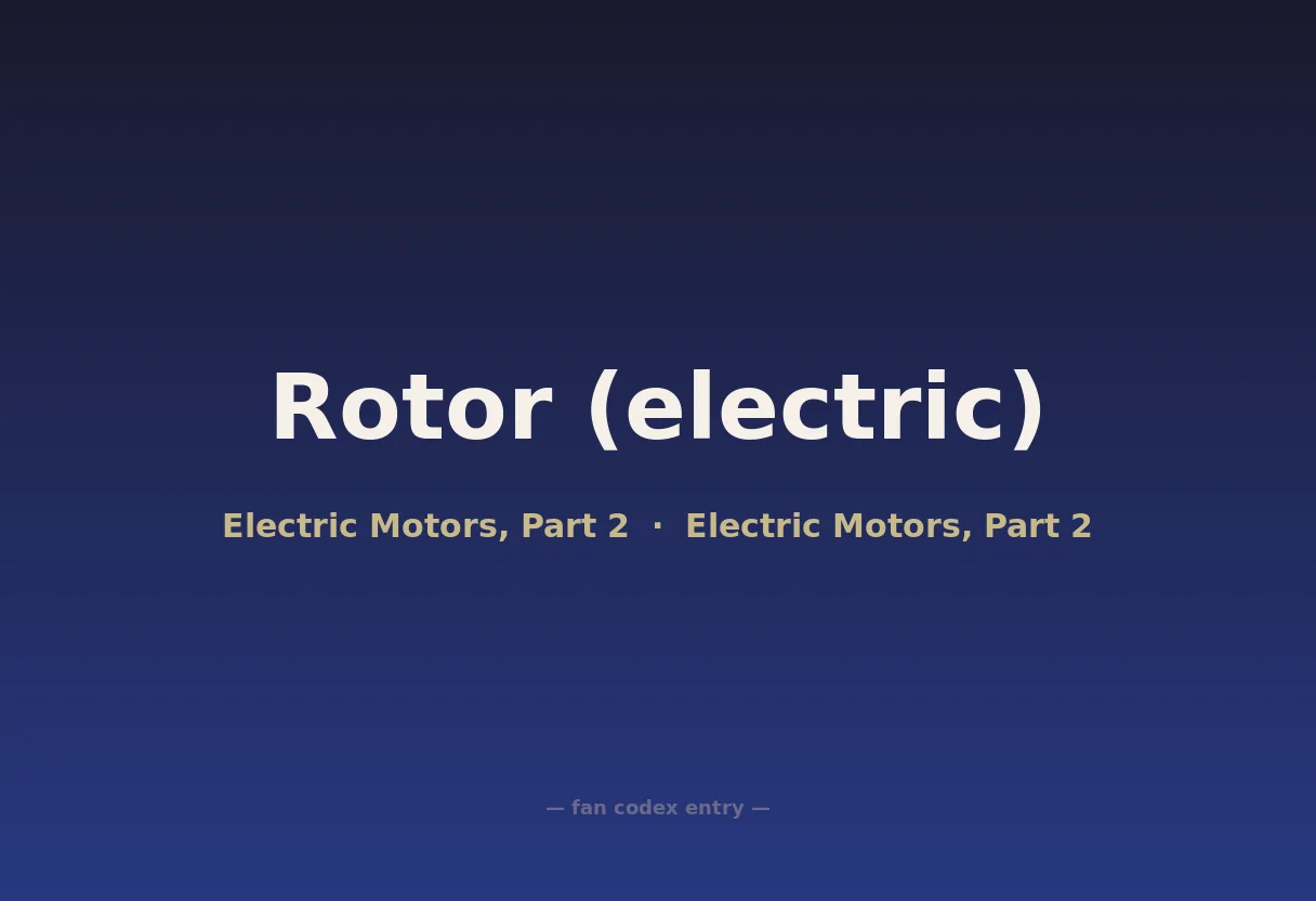 Rotor (electric)