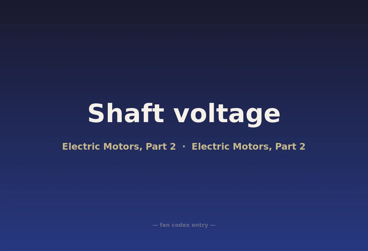 Shaft voltage