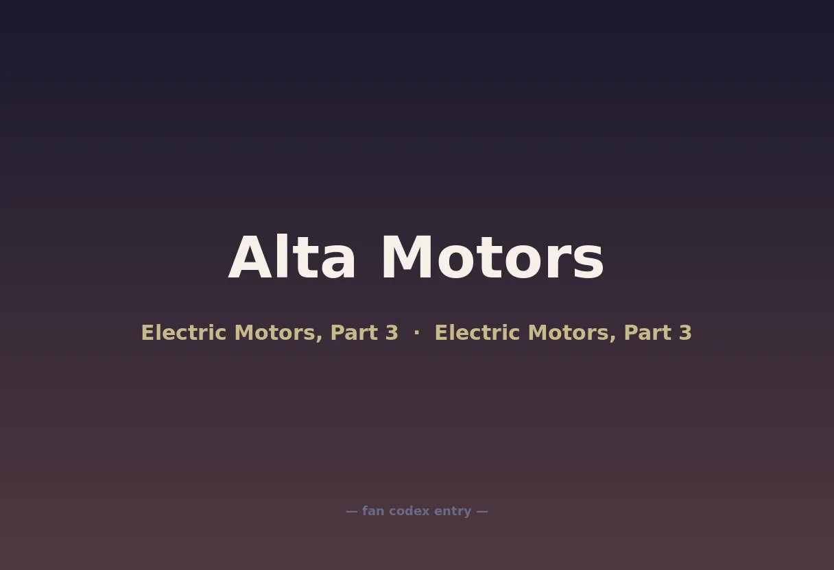 Alta Motors