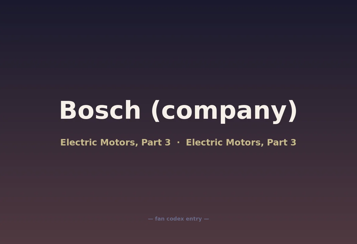 Bosch (company)