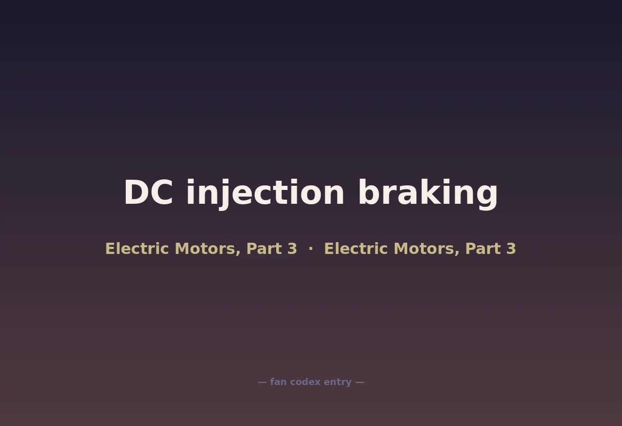 DC injection braking