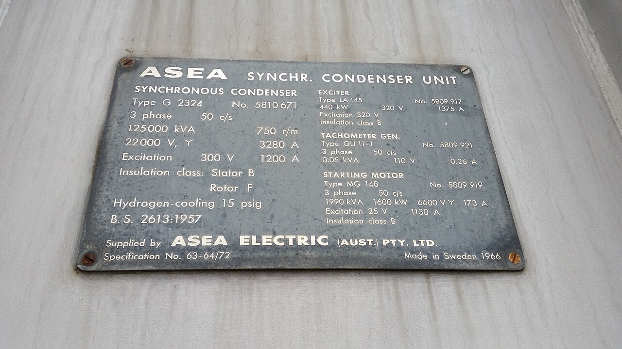 Synchronous condenser
