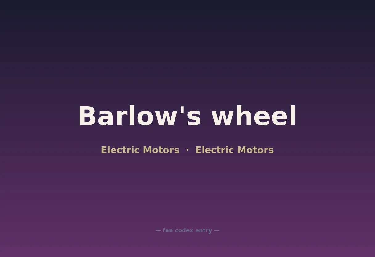 Barlow's wheel