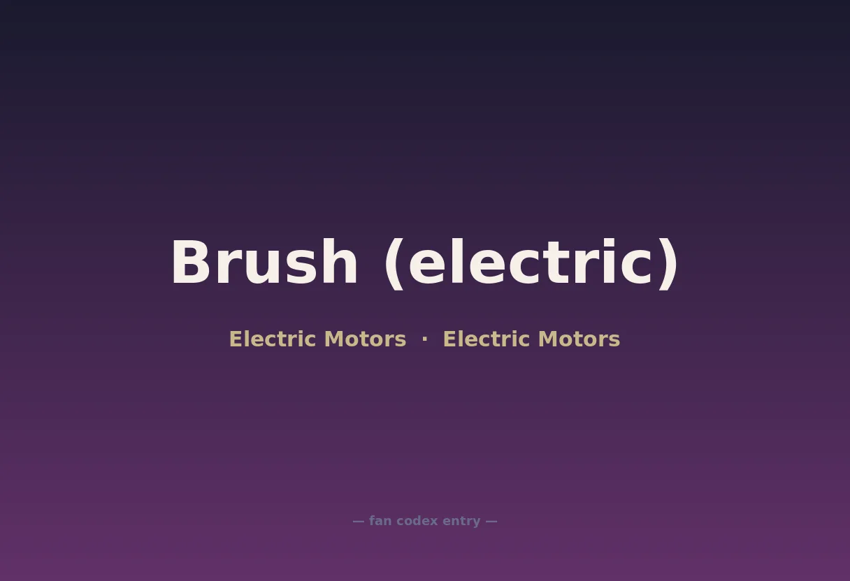 Brush (electric)
