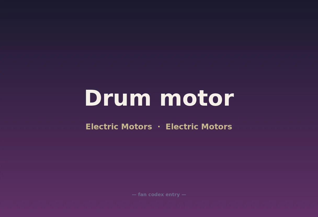 Drum motor
