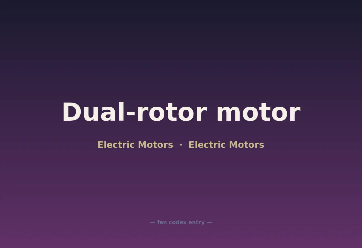 Dual-rotor motor