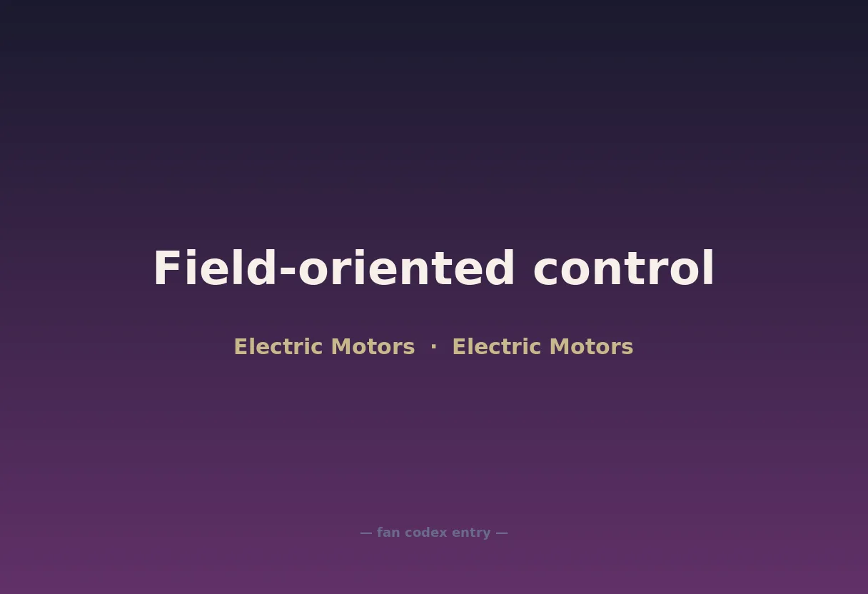 Field-oriented control