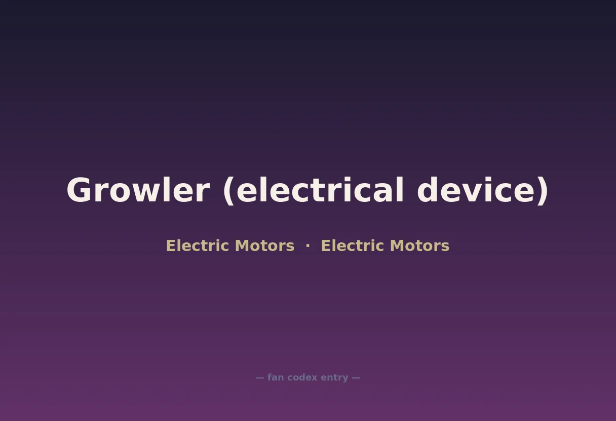 Growler (electrical device)