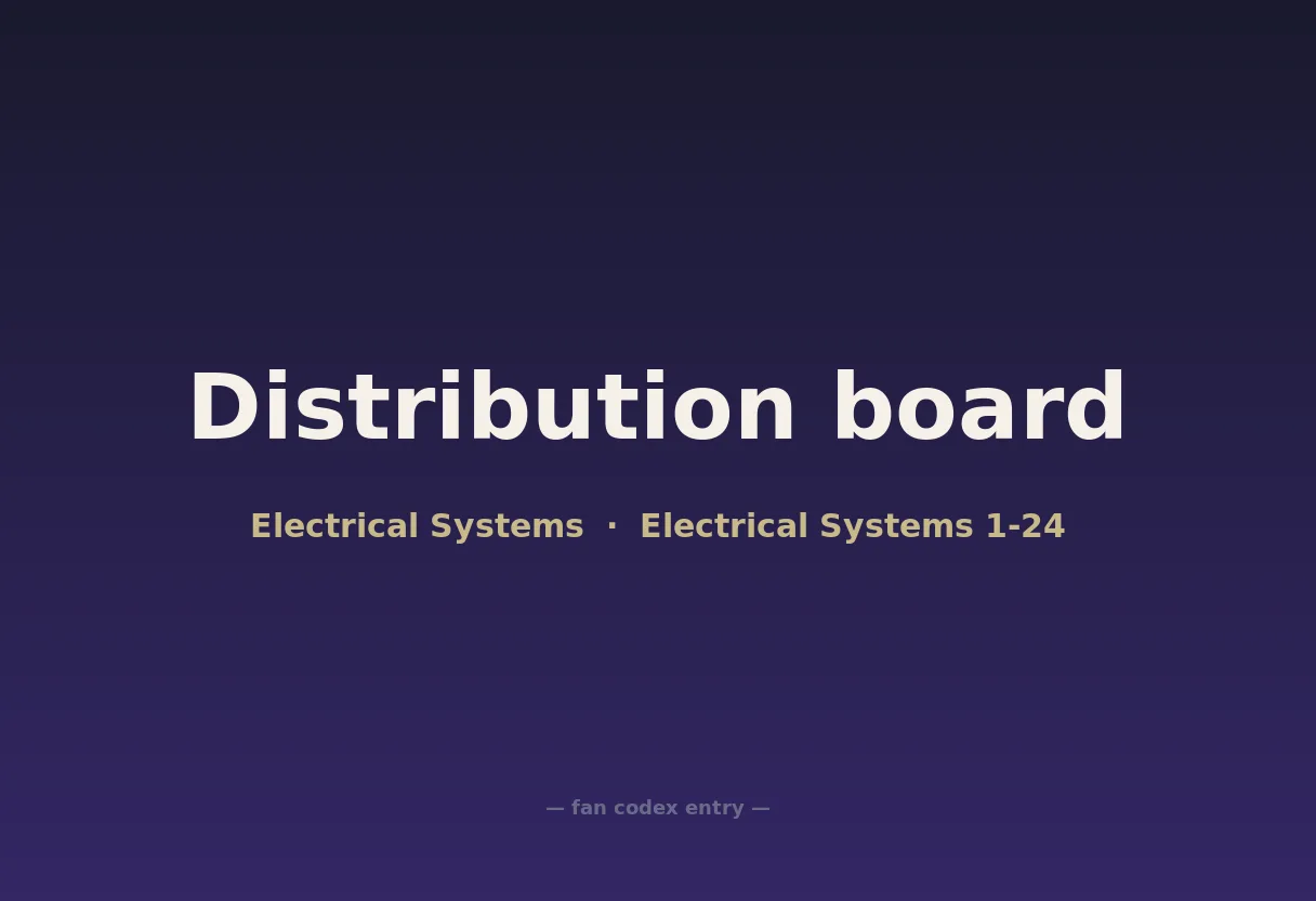 Distribution board