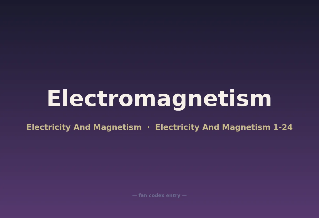 Electromagnetism