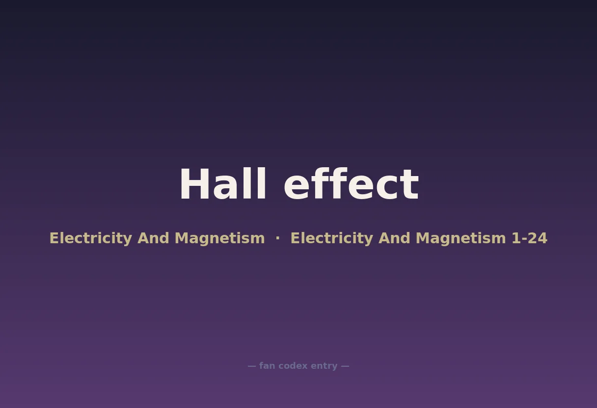 Hall effect