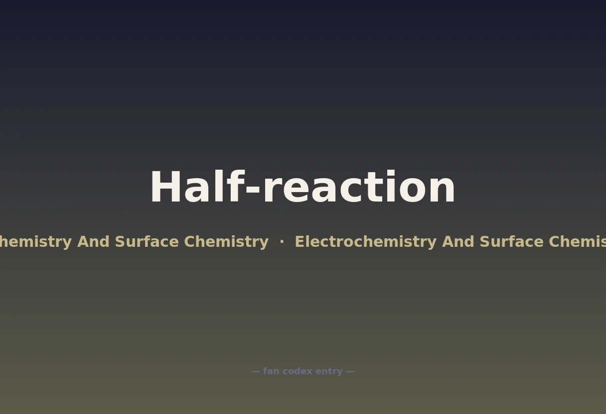 Half-reaction