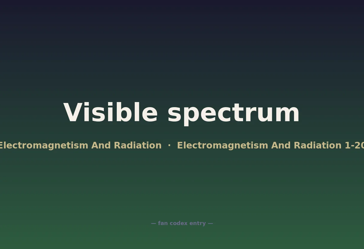 Visible spectrum