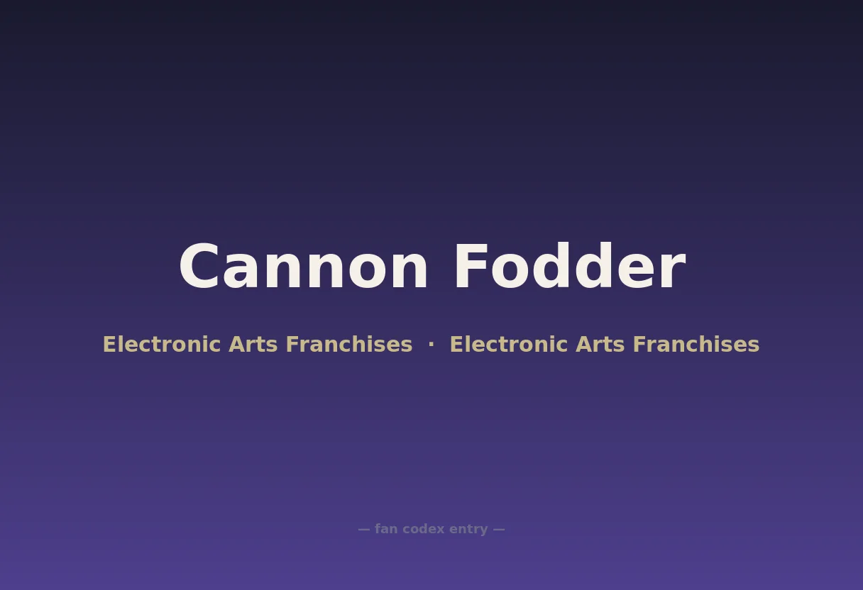 Cannon Fodder