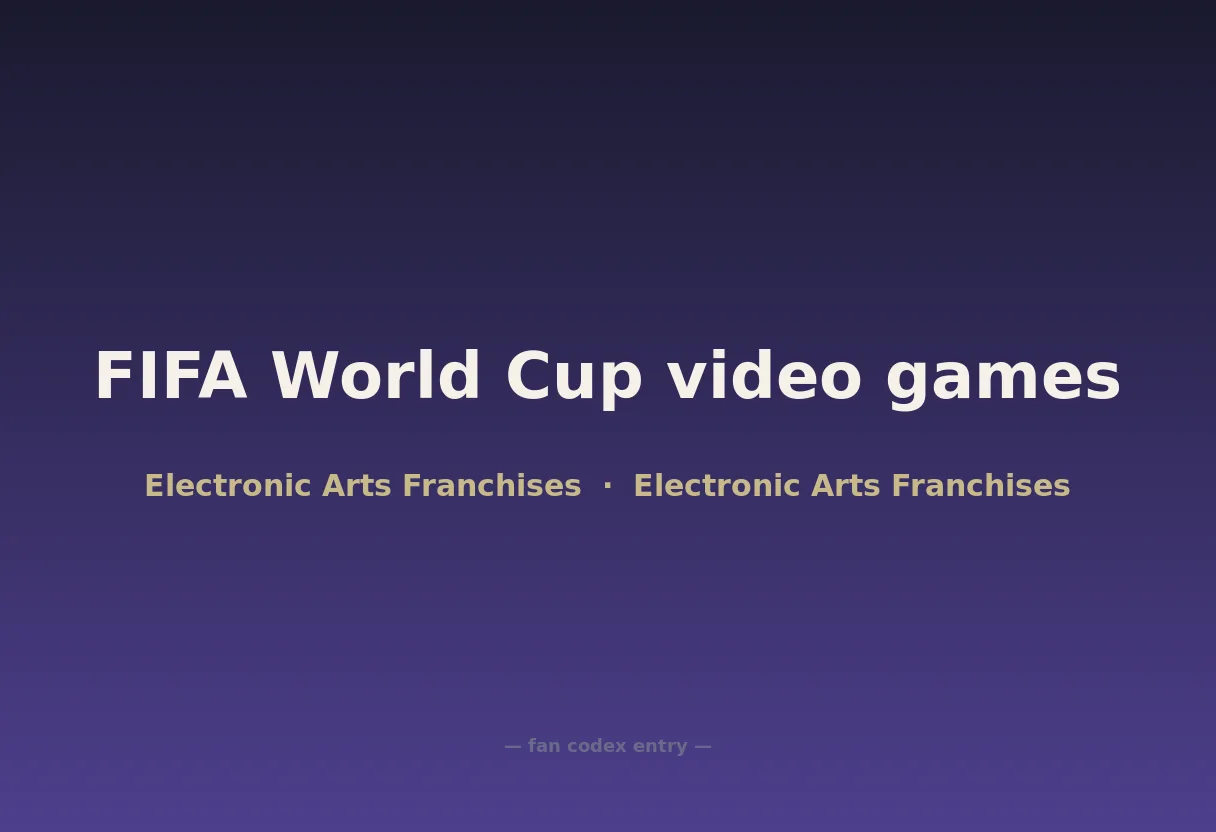 FIFA World Cup video games