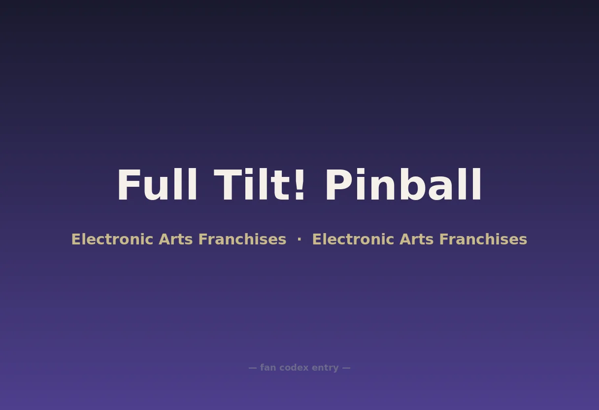 Full Tilt! Pinball