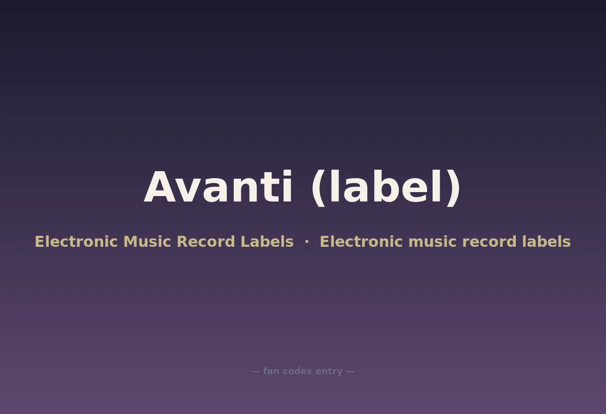 Avanti (label)