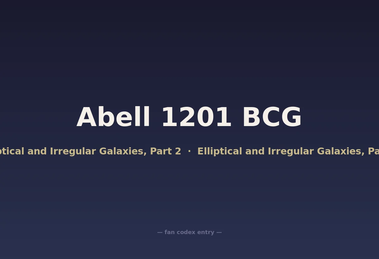 Abell 1201 BCG