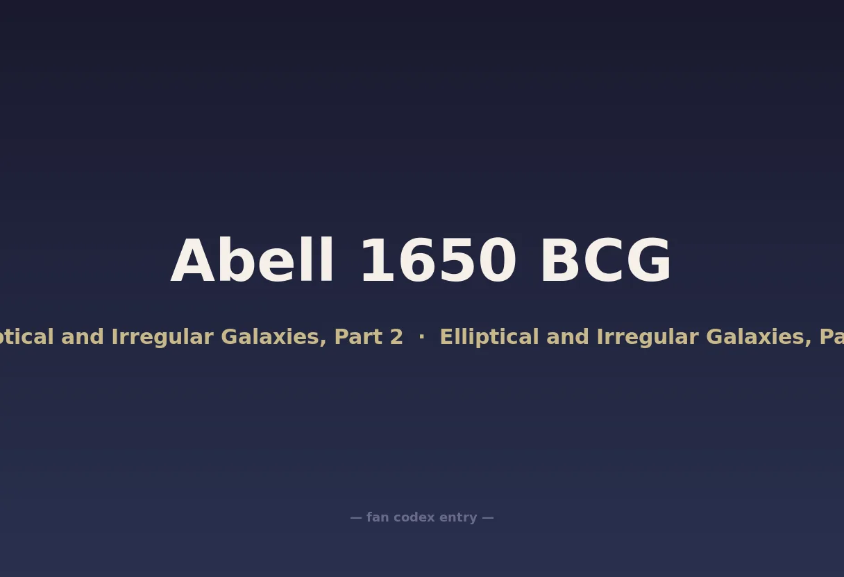 Abell 1650 BCG