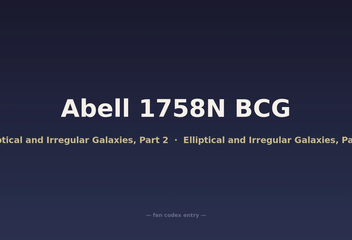 Abell 1758N BCG