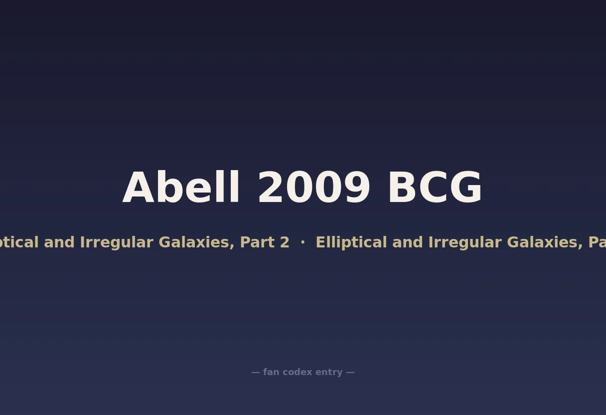 Abell 2009 BCG