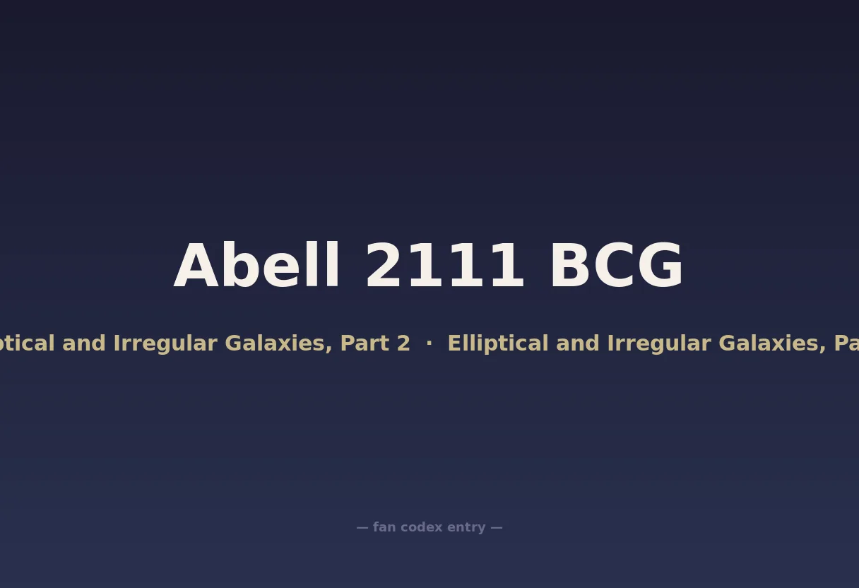 Abell 2111 BCG