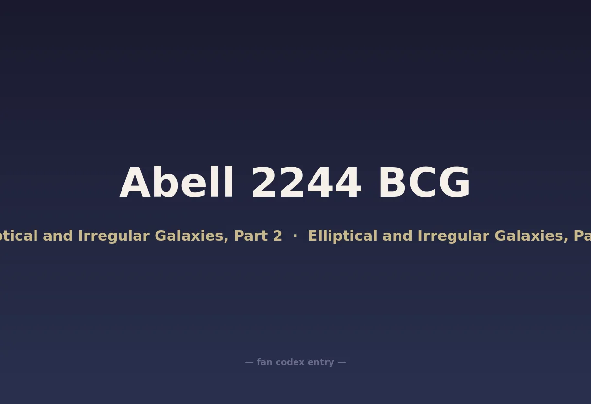 Abell 2244 BCG