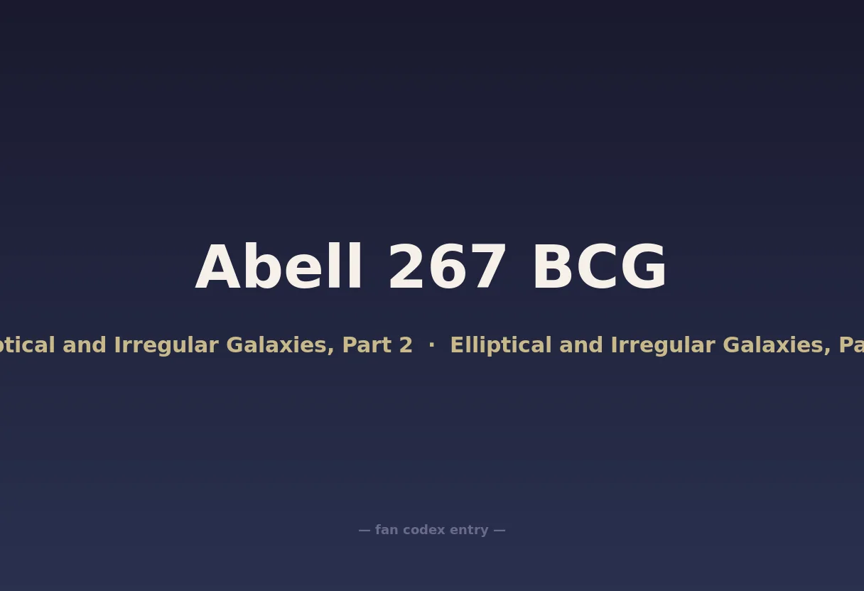 Abell 267 BCG