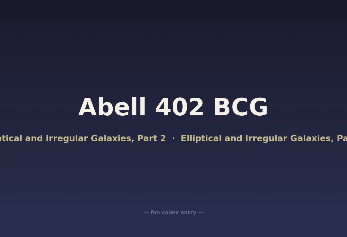 Abell 402 BCG