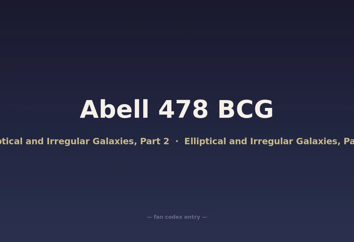 Abell 478 BCG